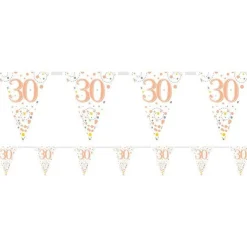 Sparkling Fizz 30Th Foil Bunting - 3.9M