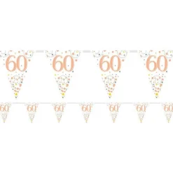 Sparkling Fizz 60Th Foil Bunting - 3.9M