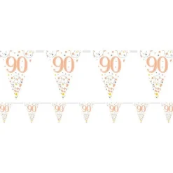 Sparkling Fizz 90Th Foil Bunting - 3.9M