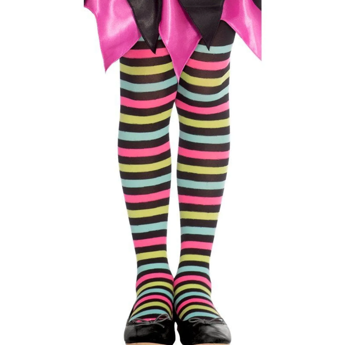 Spot Witch Striped Tights - Child 3-5 Years