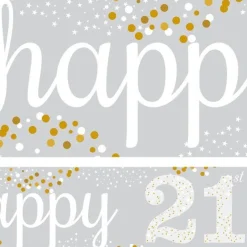 21St Birthday Paper Banners - 1M (3Pk)