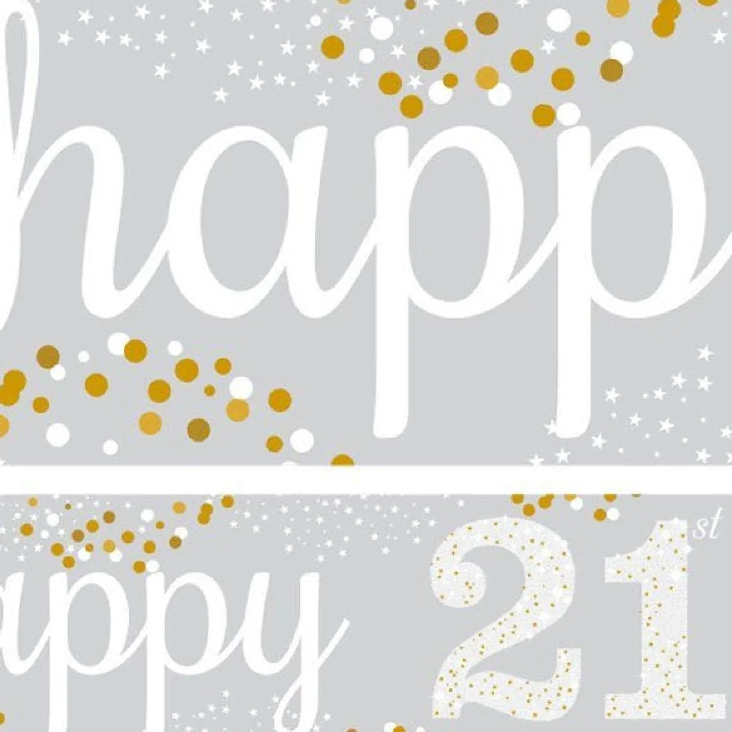 21St Birthday Paper Banners - 1M (3Pk)