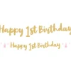 1St Birthday Pink Letter Banner - 1.8M
