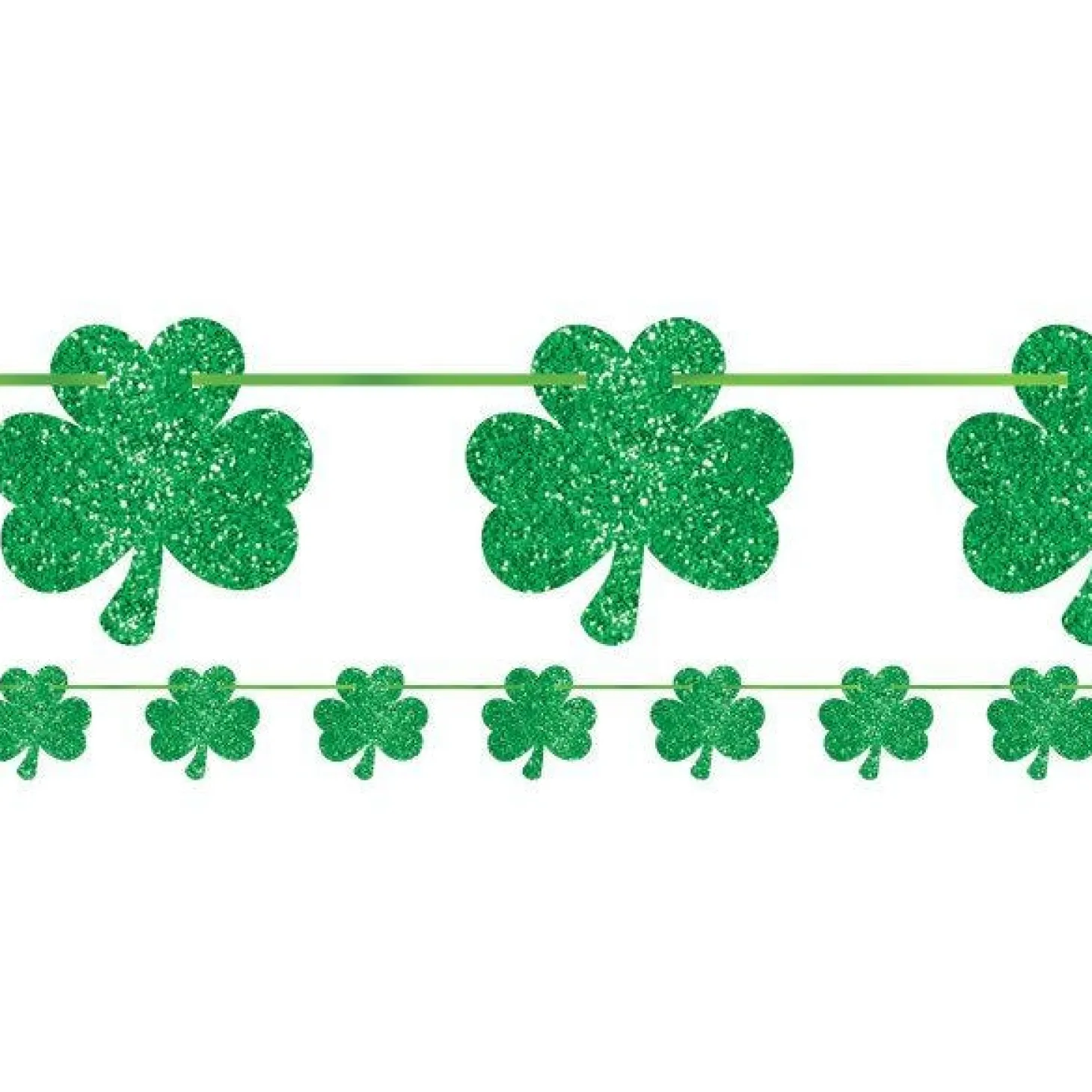 St Patrick's Day Shamrock Bunting - 3.65M
