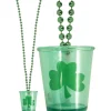 St Patrick's Day Shot Glass Necklace