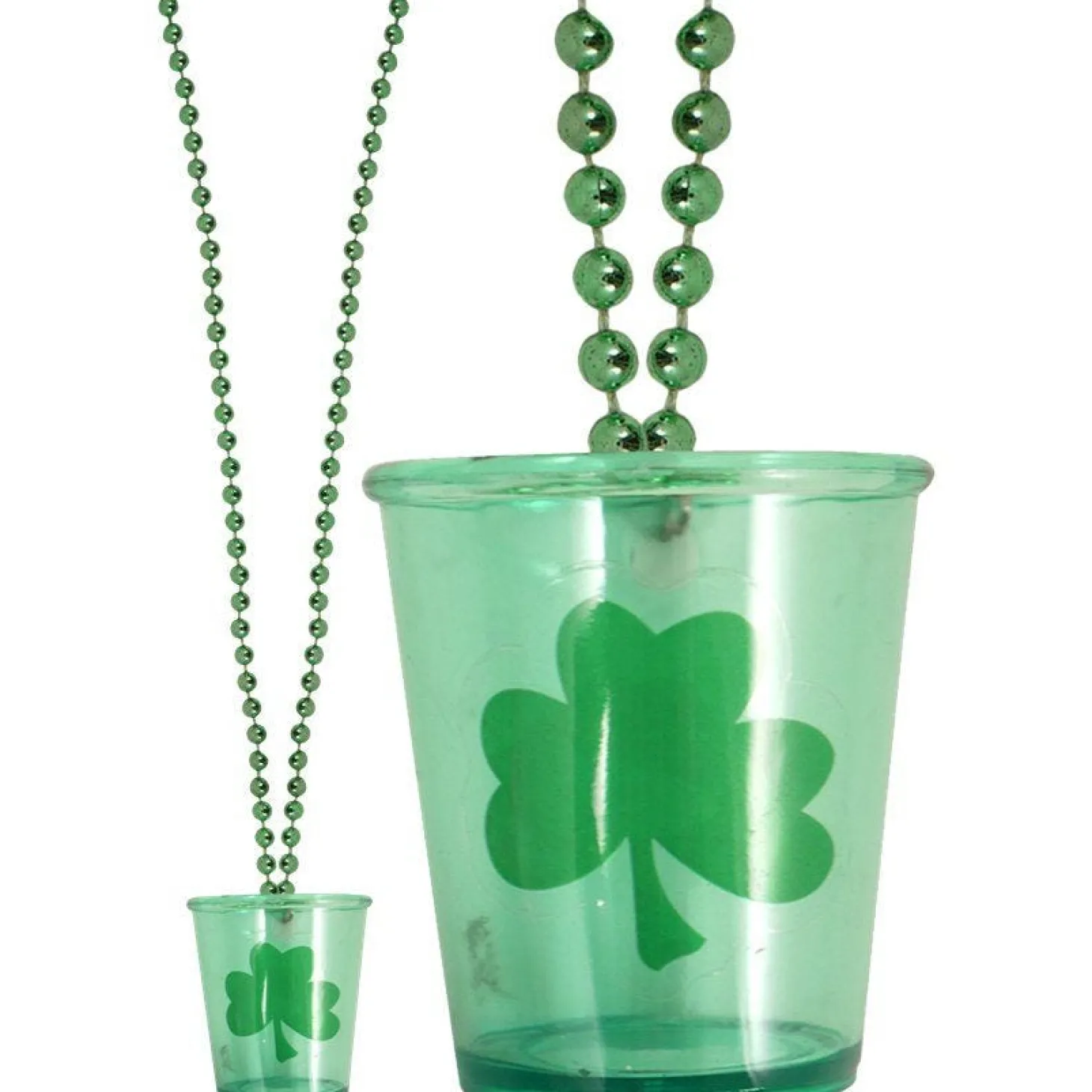 St Patrick's Day Shot Glass Necklace