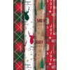 Stag & Tartan Wrapping Paper Roll 7M - Assorted Designs