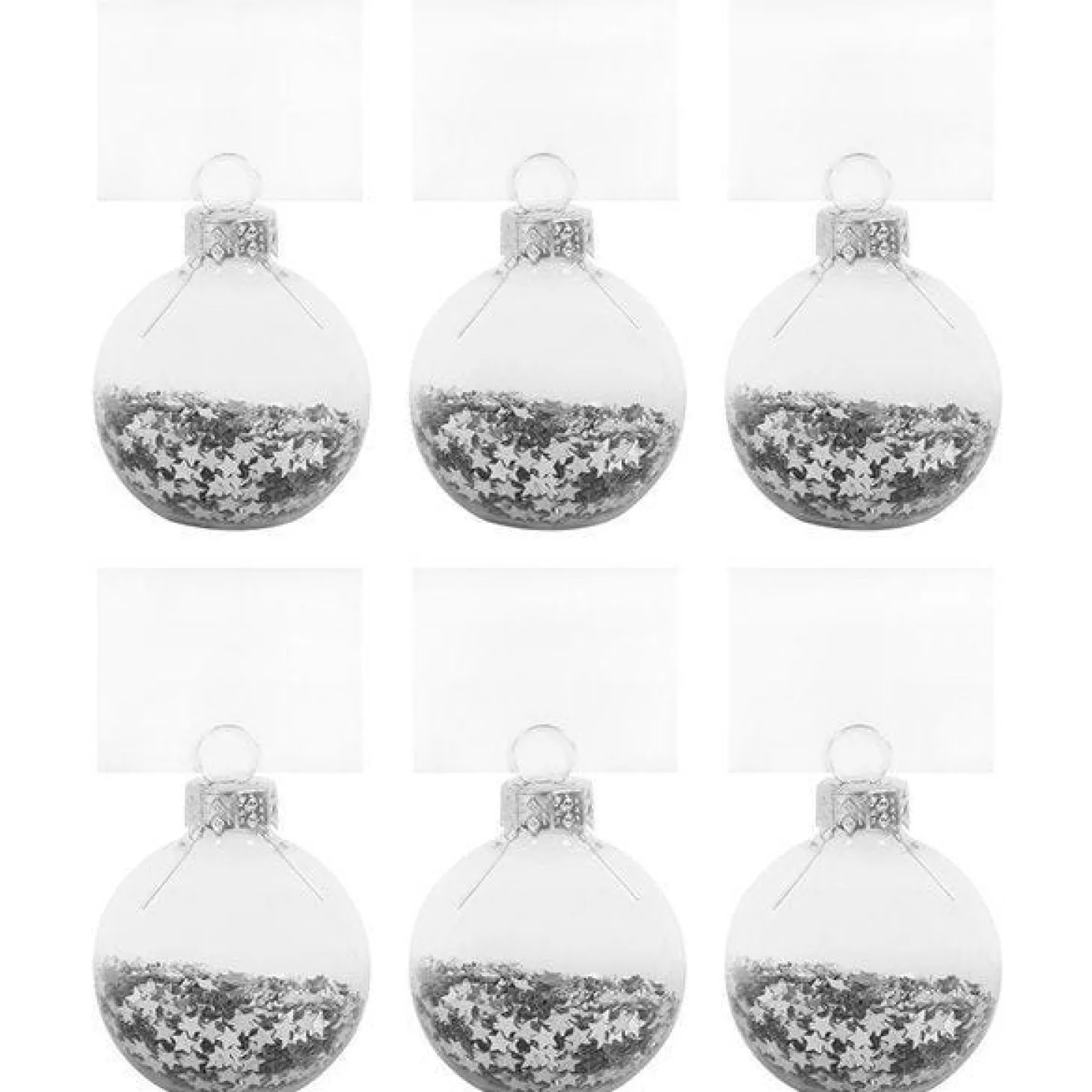 Star Confetti Place Card Holder (6Pk)