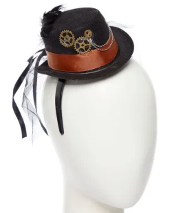 Steampunk Gear Mini Top Hat