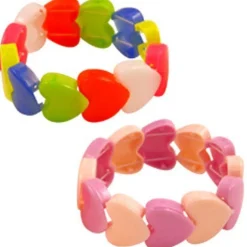 Stretchy Heart Bracelet - Plastic