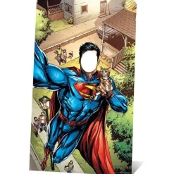 Superman Selfie Stand-In Cardboard Photo Prop - 168Cm X 96Cm