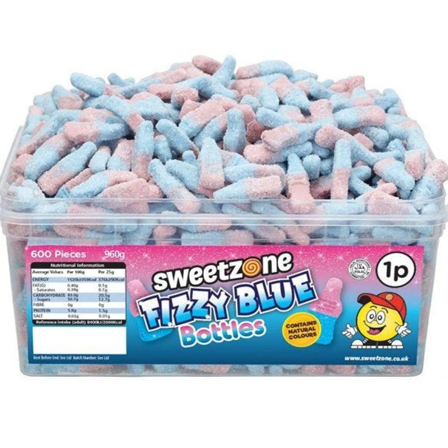 Sweetzone Halal Fizzy Blue Bottles - 960G