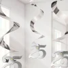25Th Anniversary Hanging Swirls - 60Cm (5Pk)