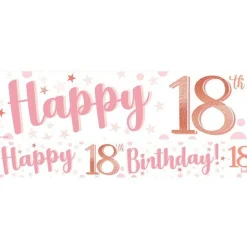 18Th Birthday Glitz & Glamour Paper Banners (3Pk)