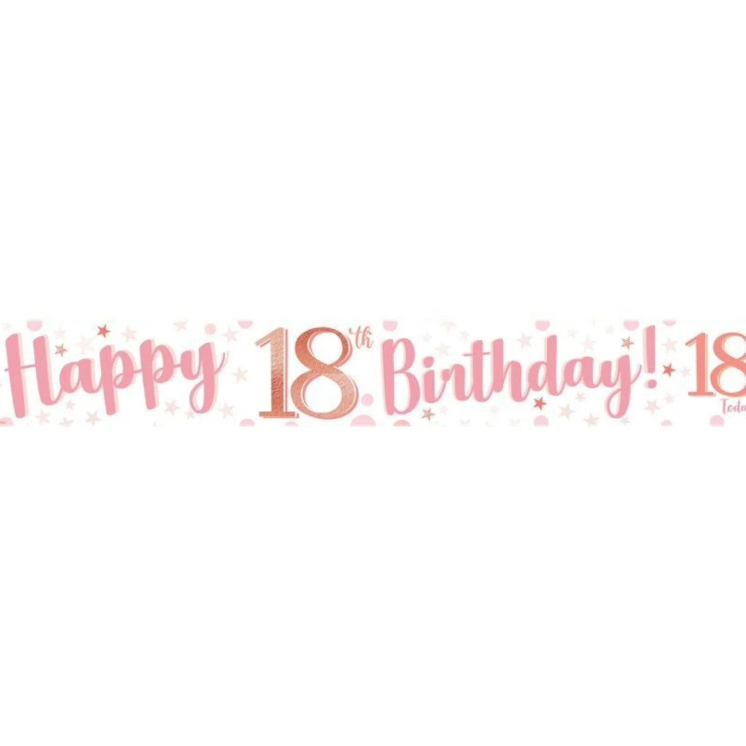 18Th Birthday Glitz & Glamour Paper Banners (3Pk)