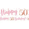 50Th Birthday Glitz & Glamour Paper Banners (3Pk)