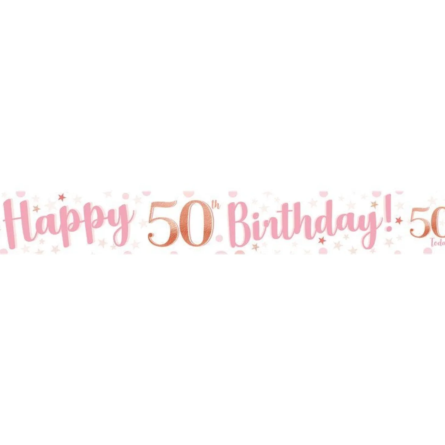 50Th Birthday Glitz & Glamour Paper Banners (3Pk)
