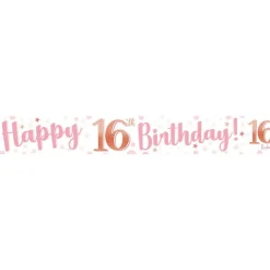 16Th Birthday Glitz & Glamour Paper Banners (3Pk)