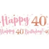 40Th Birthday Glitz & Glamour Paper Banners (3Pk)
