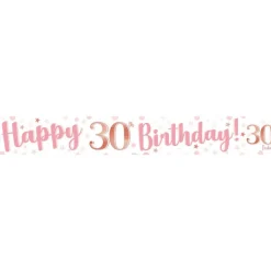 30Th Birthday Glitz & Glamour Paper Banners (3Pk)