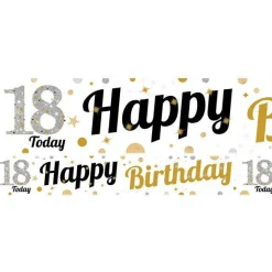 18Th Birthday Paper Banners - 1M (3Pk)