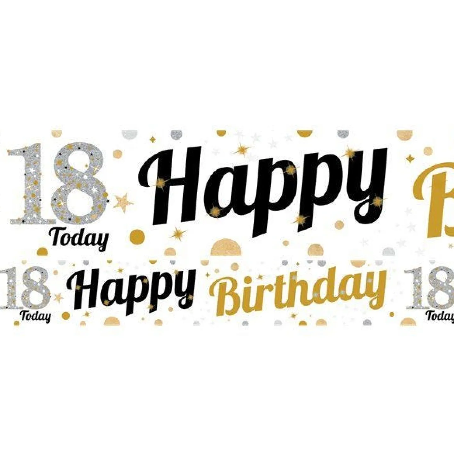 18Th Birthday Paper Banners - 1M (3Pk)