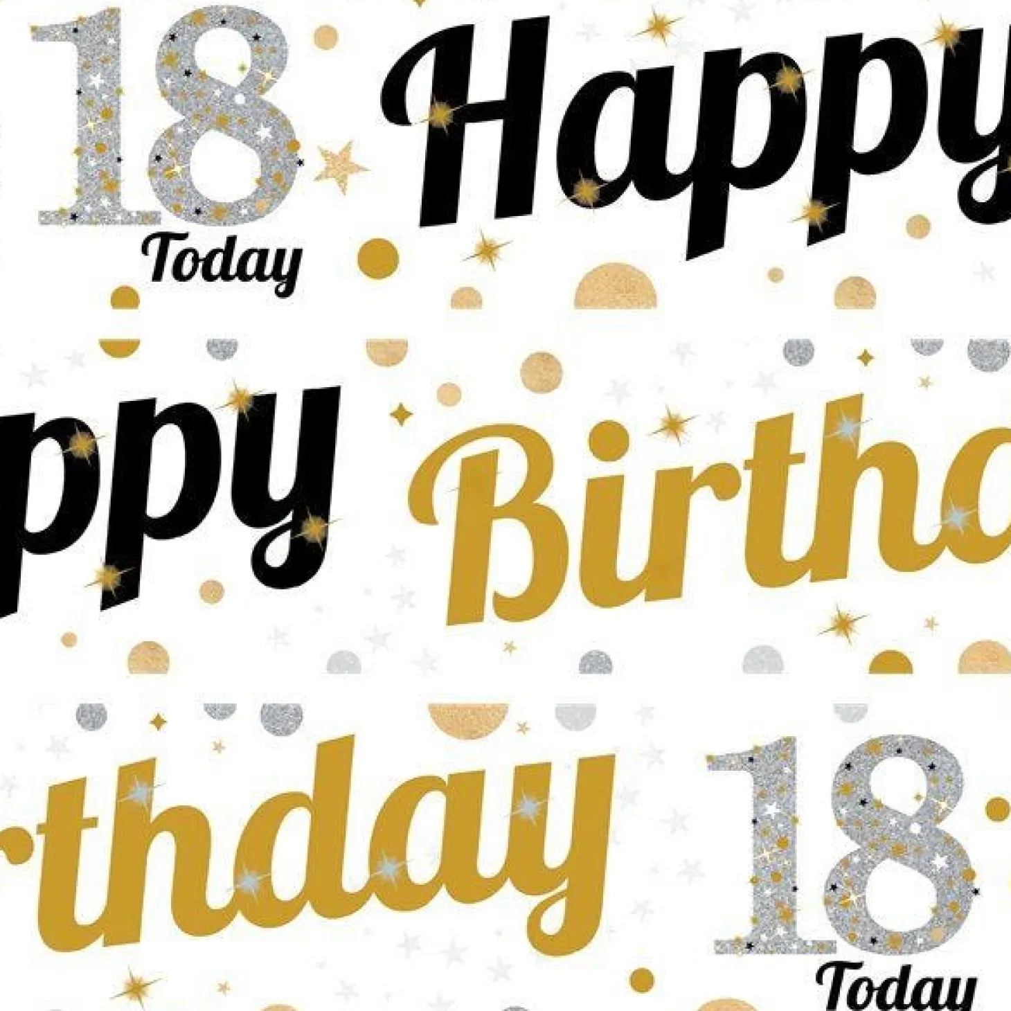 18Th Birthday Paper Banners - 1M (3Pk)