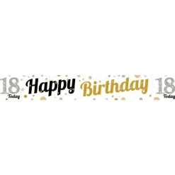 18Th Birthday Paper Banners - 1M (3Pk)