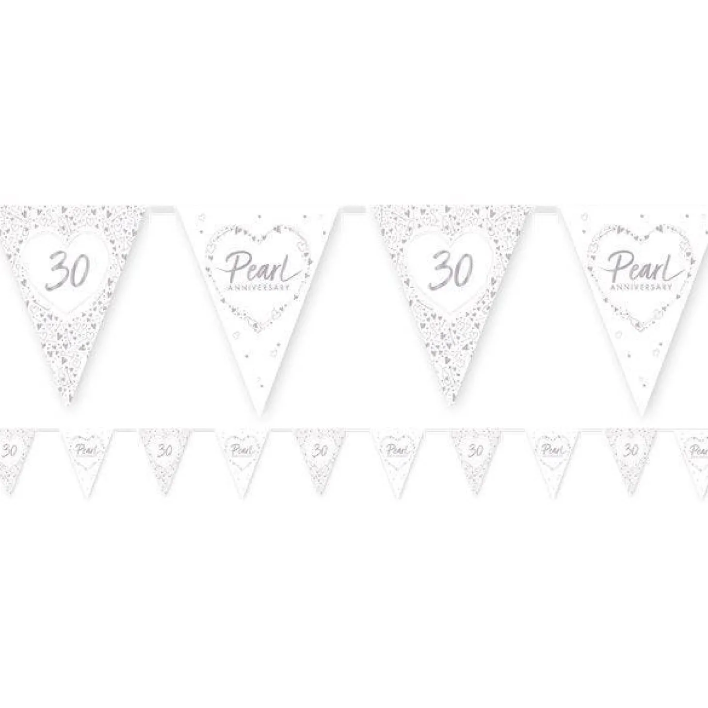 30Th Pearl Wedding Anniversary Bunting - 3.7M