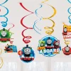 Thomas The Tank Engine Hanging Swirl Decorations (12Pk)