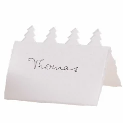 Tree Cut Out Cotton Paper Place Cards (10Pk)