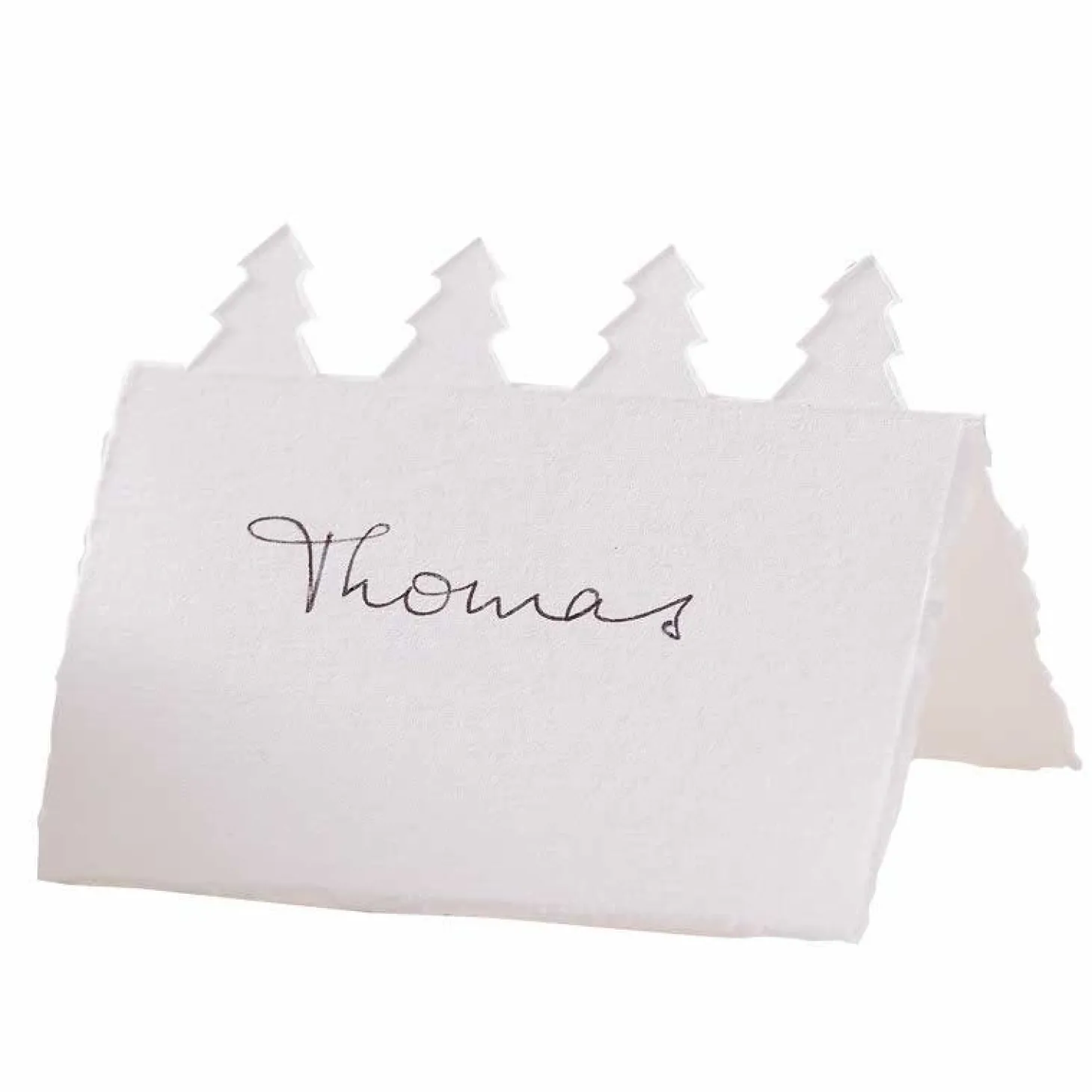Tree Cut Out Cotton Paper Place Cards (10Pk)