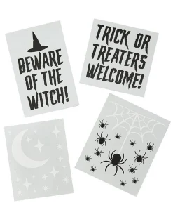 Trick Or Treat Window Clings (4Pk)