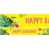Tropical Fiesta 'Happy Birthday' Paper Banners - 1M (3Pk)