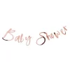 Twinkle Twinkle 'Baby Shower' Rose Gold Paper Banner - 1.5M