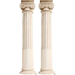 Two Roman Pillars Cardboard Cutouts - 195Cm X 45Cm
