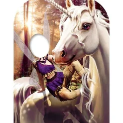 Unicorn & Fairy Fantasy Land Stand-In Cardboard Photo Prop - 131Cm X 95Cm