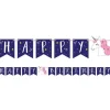 Unicorn Galaxy 'Happy Birthday' Paper Letter Banner - 2.3M
