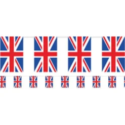 Union Jack Plastic Flag Bunting - 10M