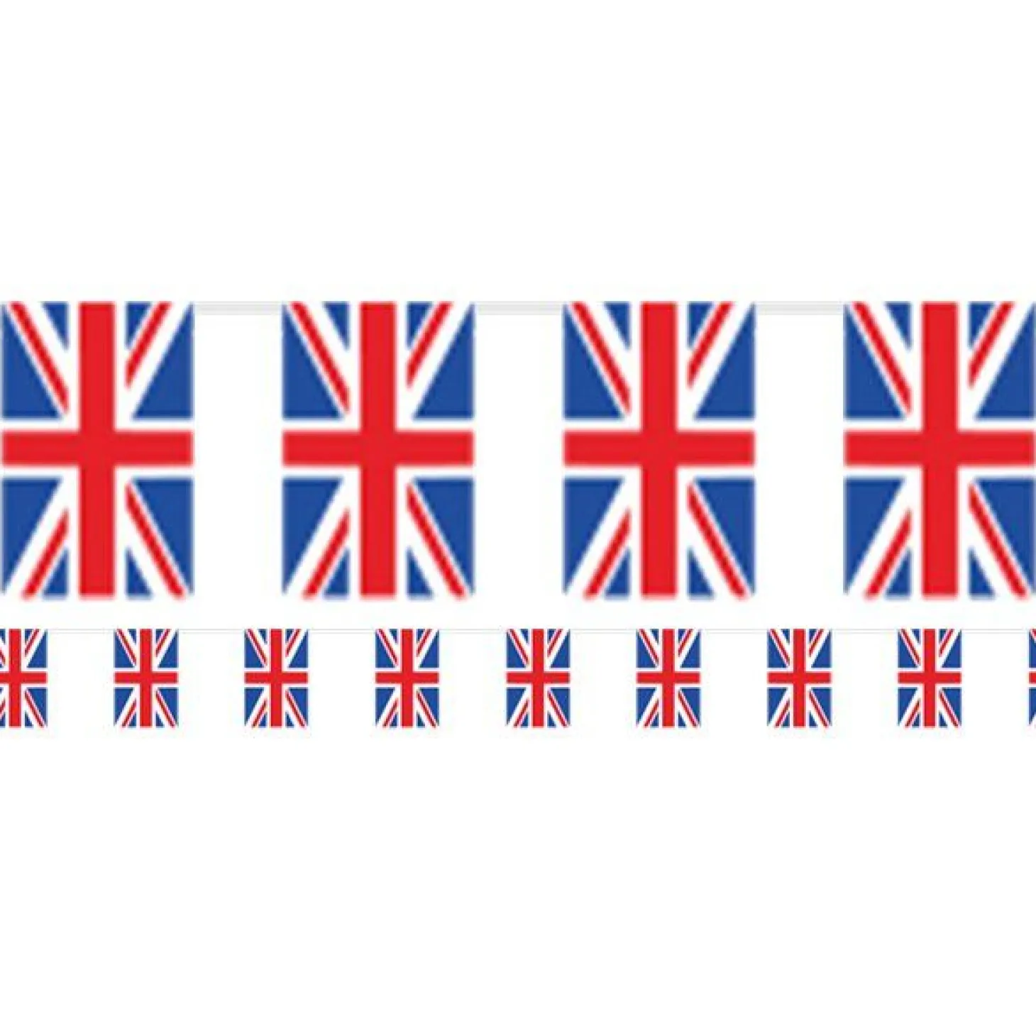 Union Jack Plastic Flag Bunting - 10M