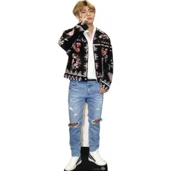 V (Kim Tae-Hyung) Bts Cardboard Cutout - 90Cm X 29Cm