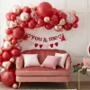 Valentines Balloon Arch - 70 Balloons