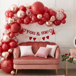 Valentines Balloon Arch - 70 Balloons