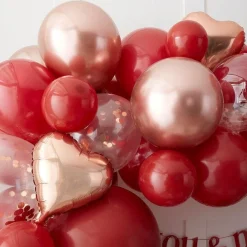 Valentines Balloon Arch - 70 Balloons