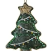 Velvet Embroidered Tree Decoration