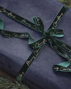 Velvet Merry Christmas Ribbon