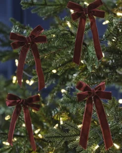 Velvet Ribbons Tree Decorations (6Pk)