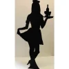 Waitress Silhouette Cardboard Cutout - 175Cm X 87Cm