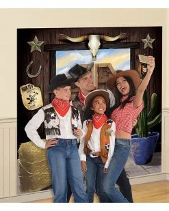 Western Party Selfie Scene Setter -1.65M X 1.65M