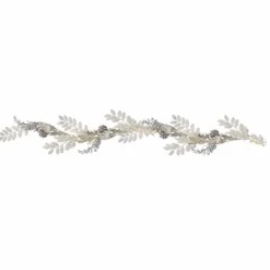 White & Silver Berry Foliage Garland - 1.8M